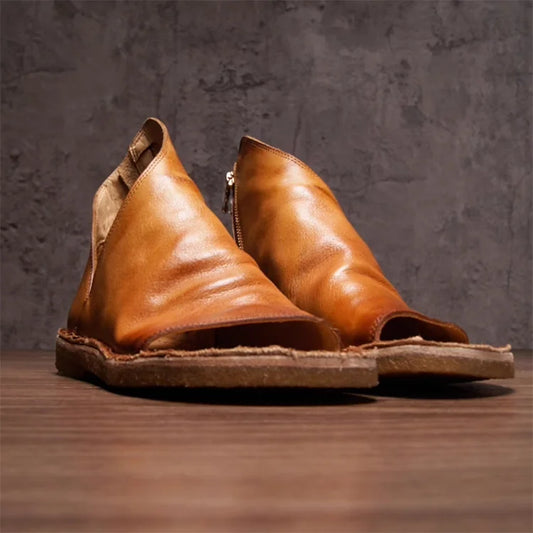 Handmade retro sandal boots