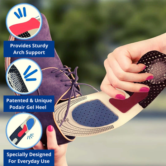 High elastic silicone increased sweat absorption, shock absorption and non-slip sports insoles