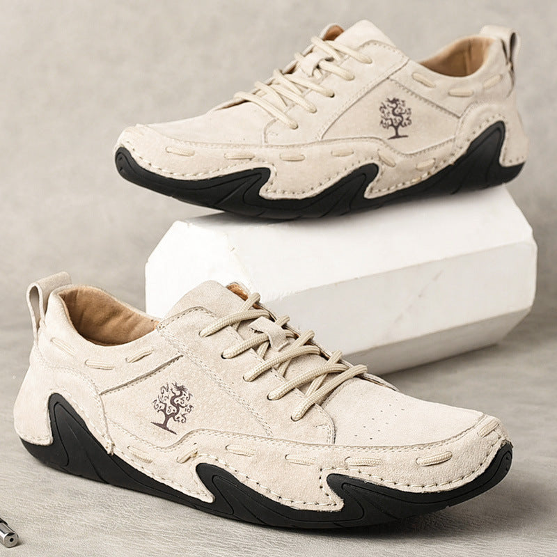 Hand Sewn Octopus Casual Leather Shoes
