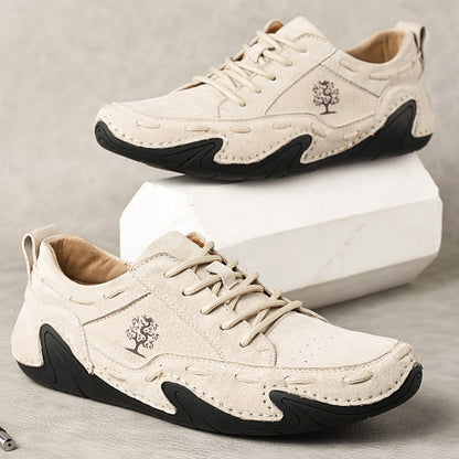Hand Sewn Octopus Casual Leather Shoes