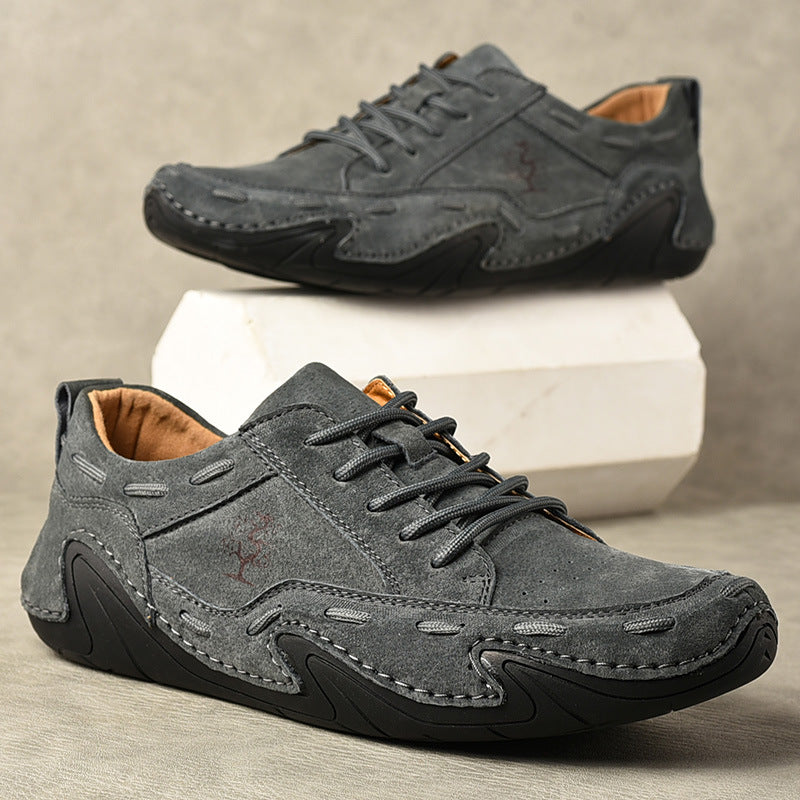Hand Sewn Octopus Casual Leather Shoes