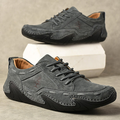 Hand Sewn Octopus Casual Leather Shoes