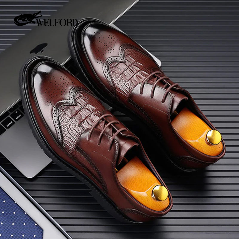 Men's business formal leather shoes