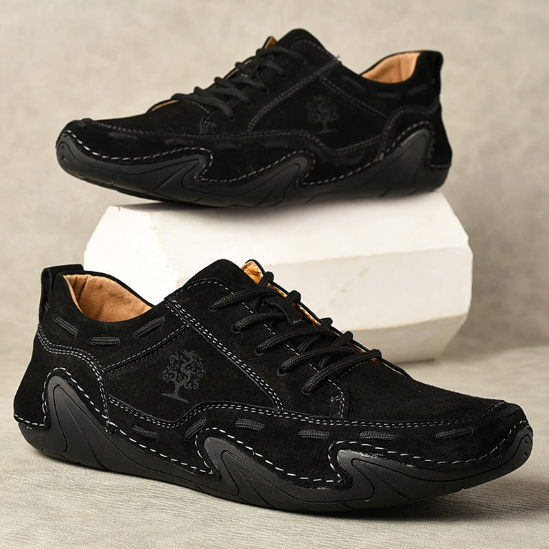 Hand Sewn Octopus Casual Leather Shoes