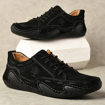 Hand Sewn Octopus Casual Leather Shoes