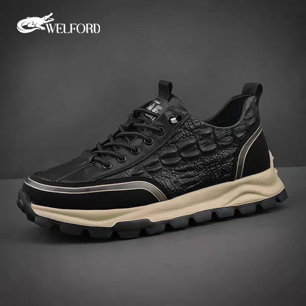 Men's Italian Leather Casual Alligator Shoes