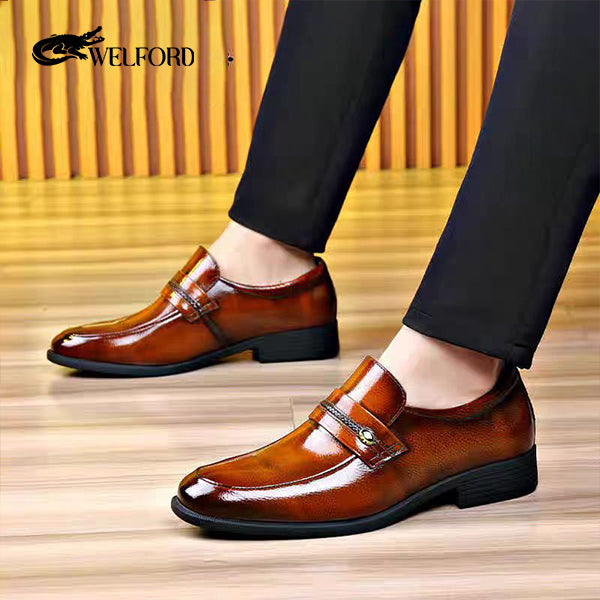 Italian soft leather handmade business loafers