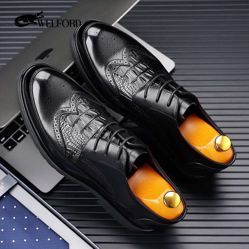 Men's business formal leather shoes
