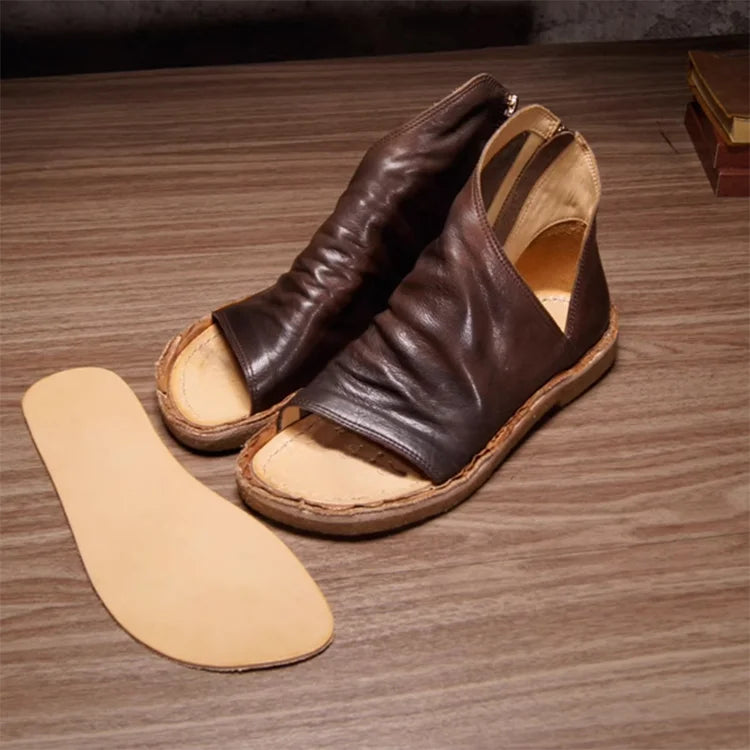 Handmade retro sandal boots