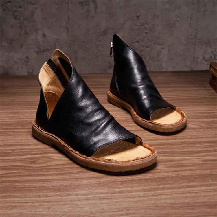 Handmade retro sandal boots