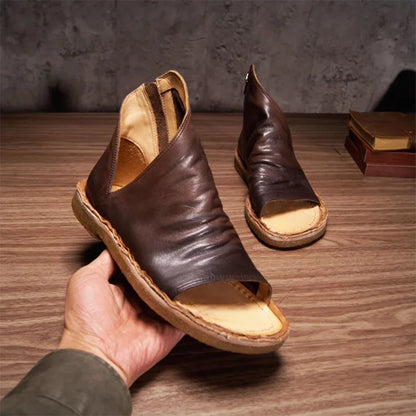 Handmade retro sandal boots