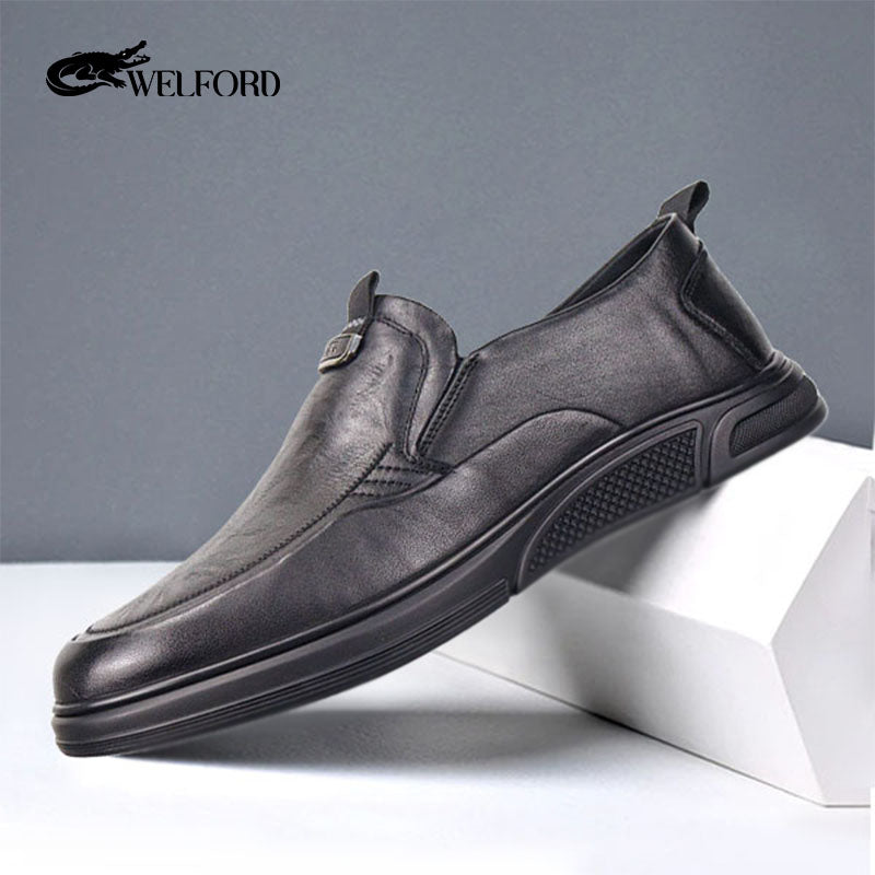 Men's fashionable business casual leather shoes
