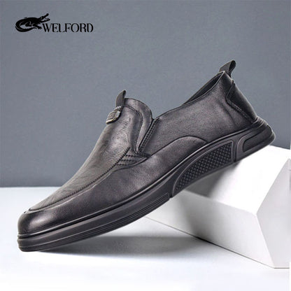 Men's fashionable business casual leather shoes