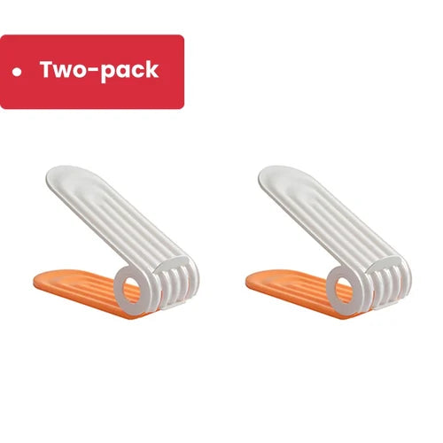 Multi-layer adjustable shoe rack folding double-layer shoe bracket