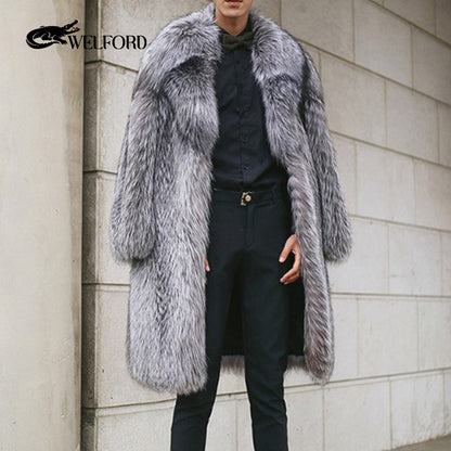 Men's full mink fur coat