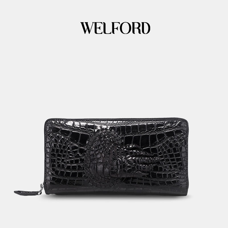 Men's new genuine leather crocodile claw wallet