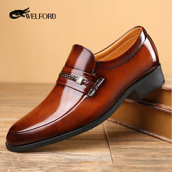 Italian soft leather handmade business loafers