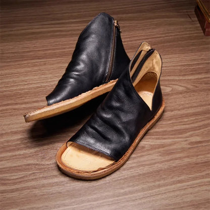 Handmade retro sandal boots