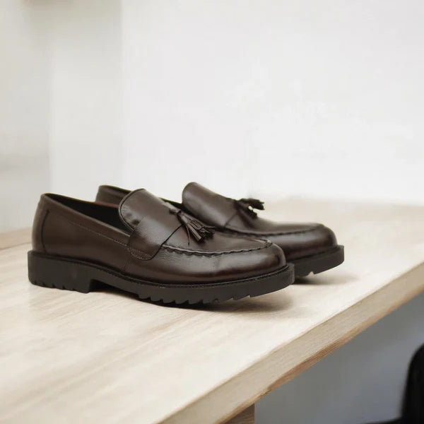 Brown Tussle Chunky Loafers