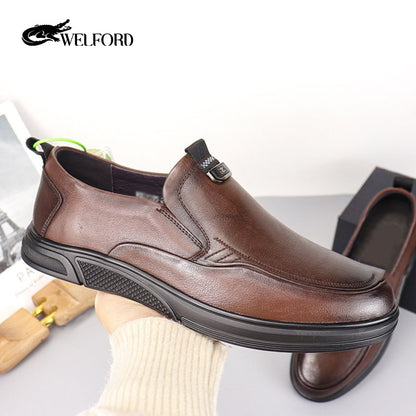 Men's fashionable business casual leather shoes