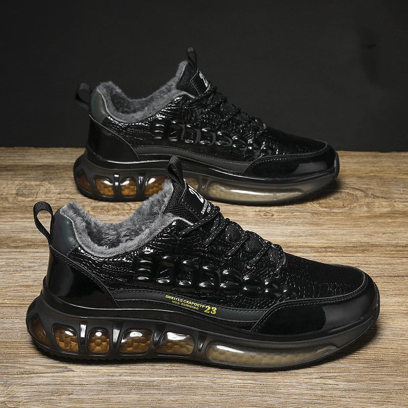 Men's shoes crocodile leather sneakers