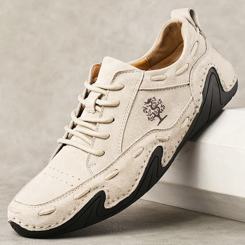 Hand Sewn Octopus Casual Leather Shoes