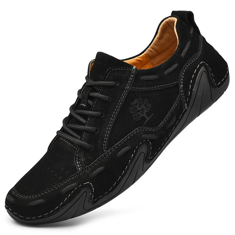 Hand Sewn Octopus Casual Leather Shoes
