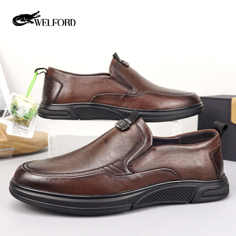 Men's fashionable business casual leather shoes