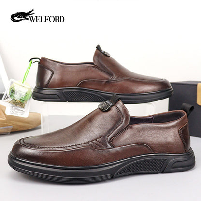 Men's fashionable business casual leather shoes
