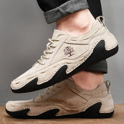 Hand Sewn Octopus Casual Leather Shoes