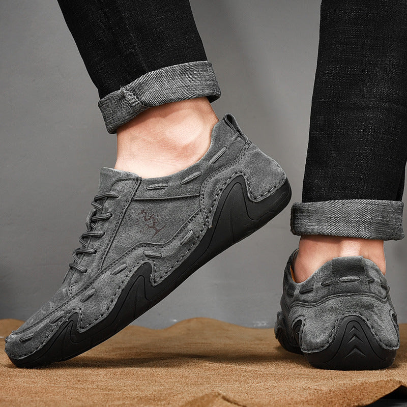 Hand Sewn Octopus Casual Leather Shoes