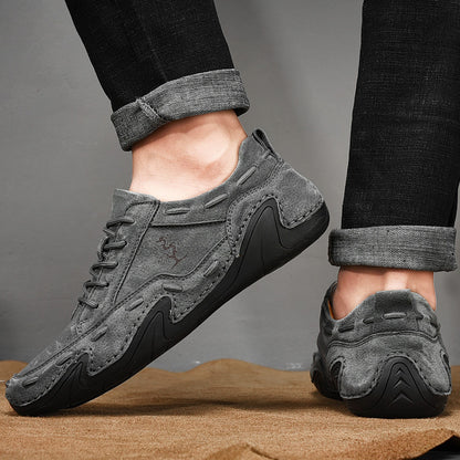 Hand Sewn Octopus Casual Leather Shoes