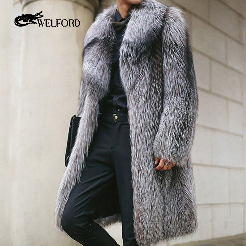 Men's full mink fur coat