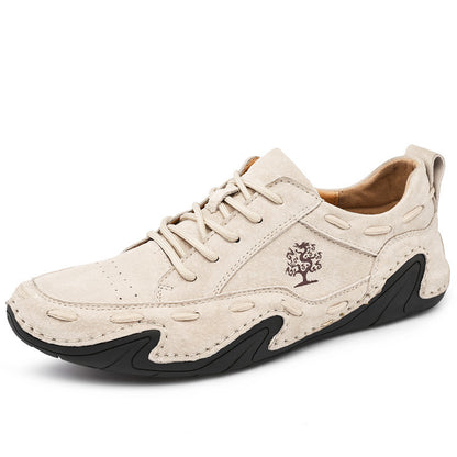 Hand Sewn Octopus Casual Leather Shoes