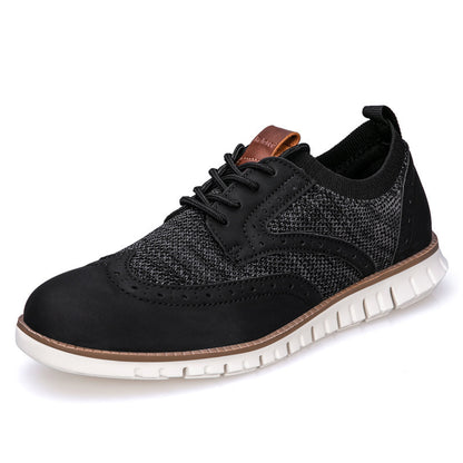 Men's Breathable Mesh Sneakers Gentlemanly Style Trendy Running Shoes