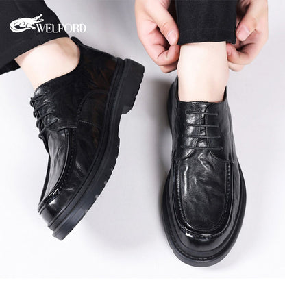 New Men's Genuine Leather Shoes Loafers