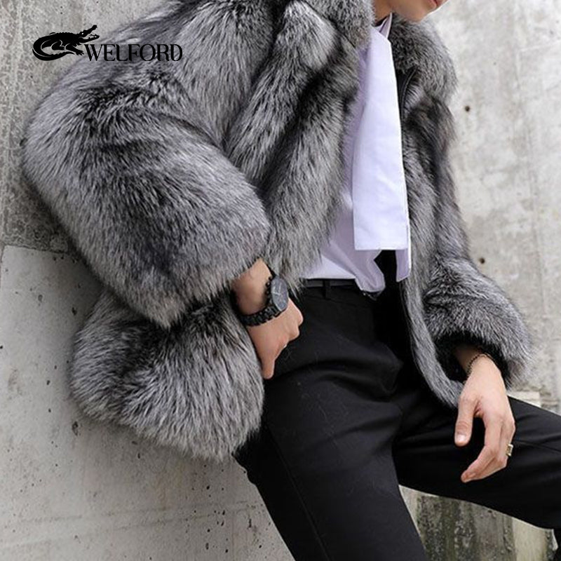 New men's mink coat