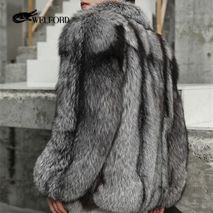 New fox fur jacket