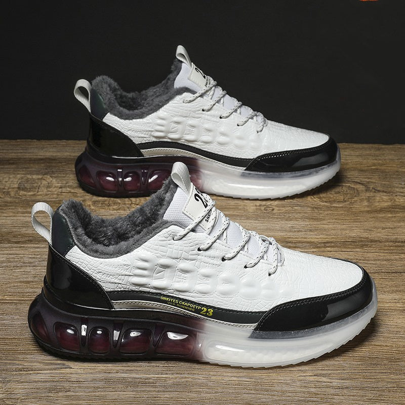 Men's shoes crocodile leather sneakers