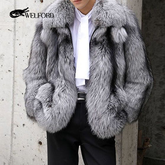 New men's mink coat