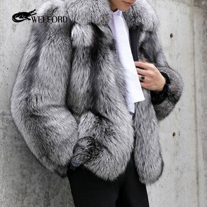 New men's mink coat