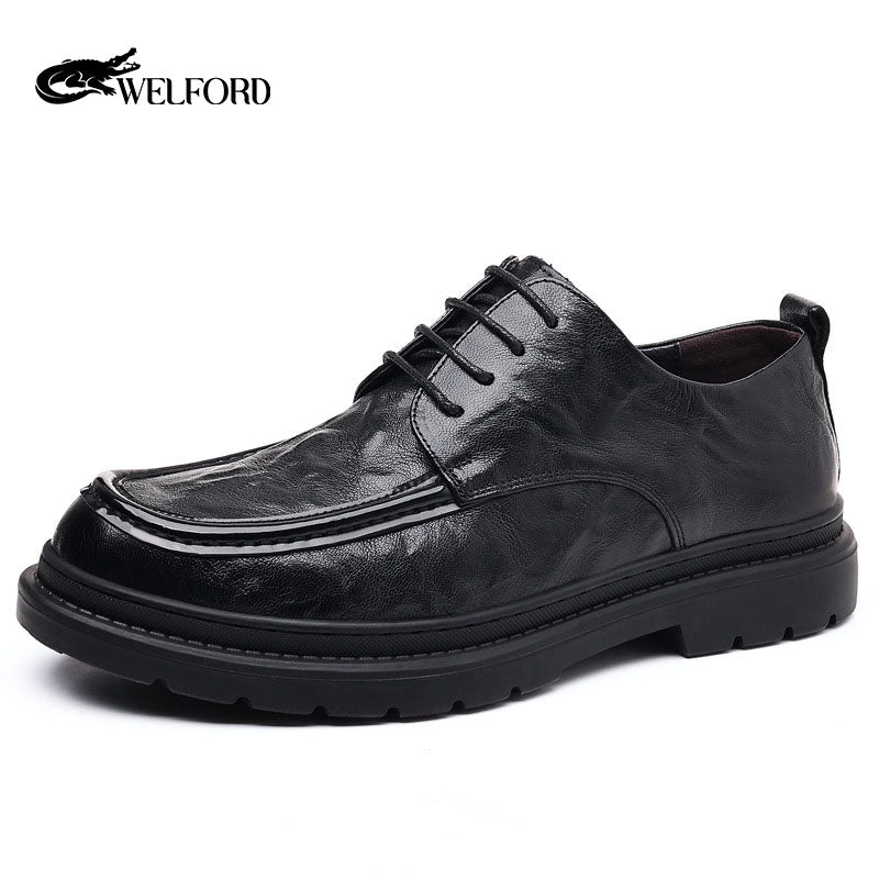 New Men's Genuine Leather Shoes Loafers
