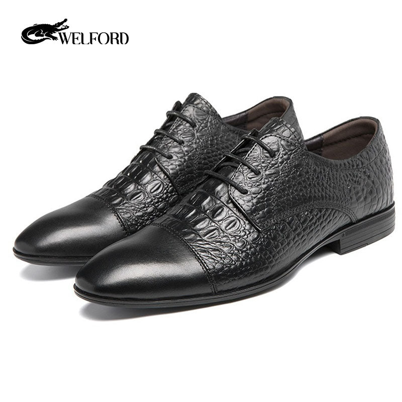 Men's business retro leather shoes