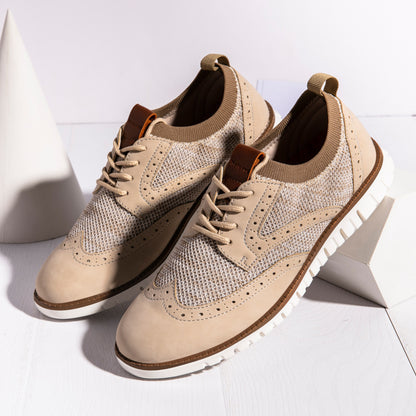 Men's Breathable Mesh Sneakers Gentlemanly Style Trendy Running Shoes