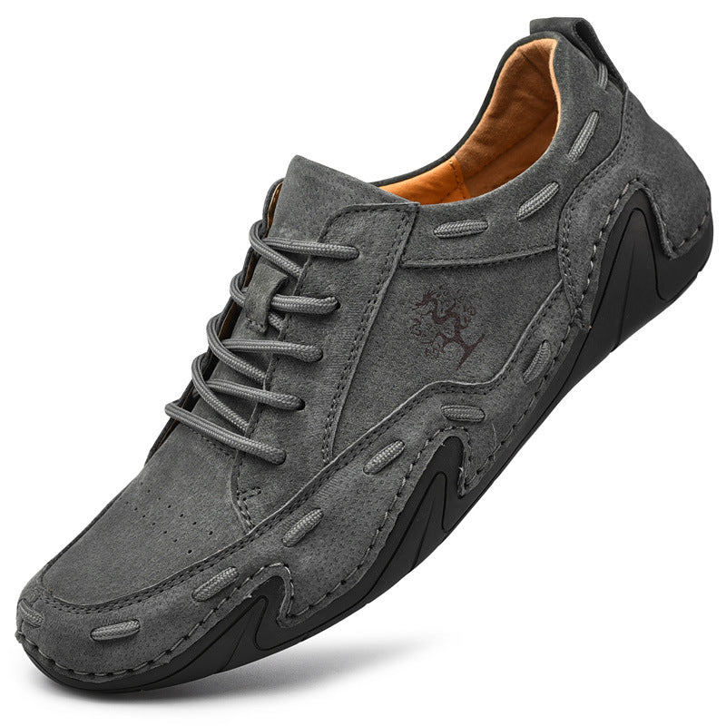 Hand Sewn Octopus Casual Leather Shoes
