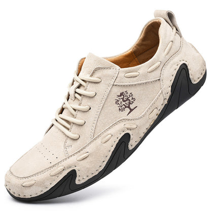 Hand Sewn Octopus Casual Leather Shoes