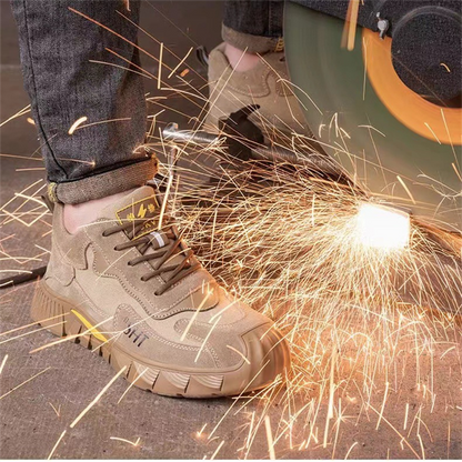 Lightweight  Low-heeled Steel Toe Labor Safety Work Shoes