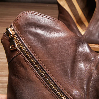 Handmade retro sandal boots