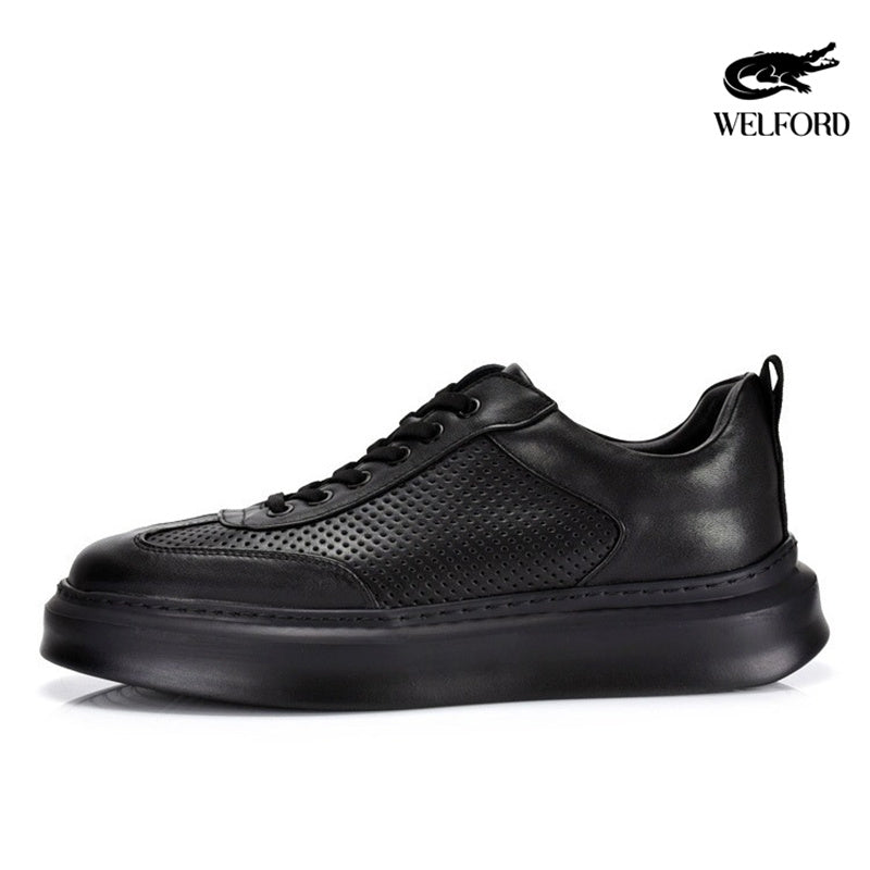 Italian Handmade Breathable Old Money Style Leather Sneakers